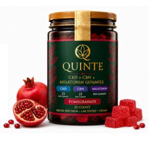 CBD 25mg+ CBN 25mg+ Melatonin 5mg Pomegranate Sleep Gummies