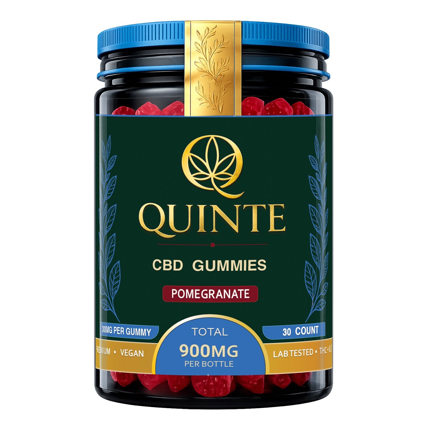 CBD Pomegranate Gummies 30mg 1 cbd gummies 30 mg p