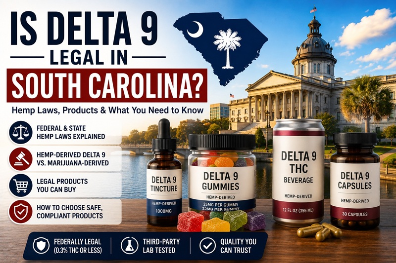 Is Delta 9 Legal in South Carolina? Hemp THC Laws Explained (2026)