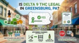 is delta 9 legal in greensburg pa