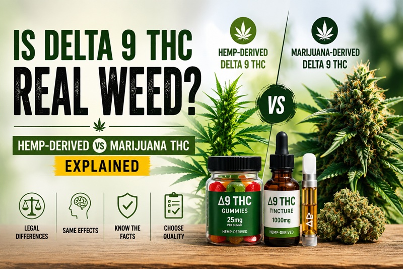 Is Delta 9 THC Real Weed? Understanding the Difference Between Hemp-Derived and Marijuana THC