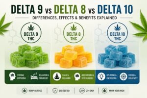 what is differance between delta 8 9 and delta 10