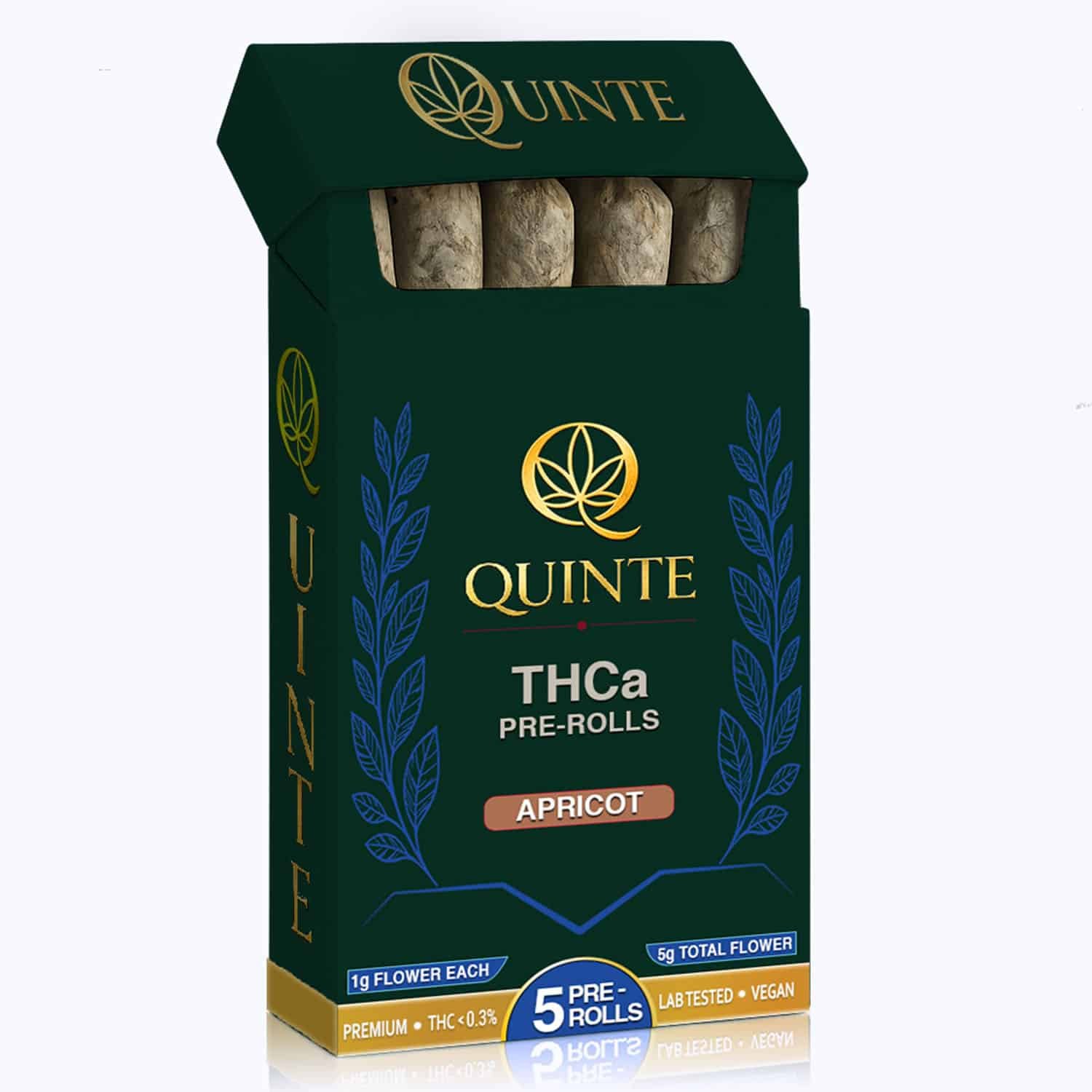 Apricot Flavor THCa Pre Rolls - Pack of 5 1 Apricot Flavor THCa Pre Rolls - Pack of 5