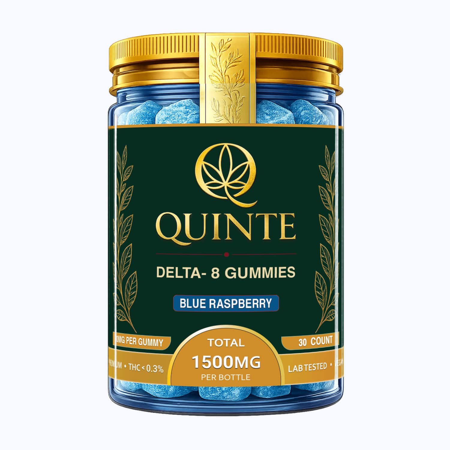Delta-8 Blue Raspberry Gummies 50mg 1 Delta-8 Blue Raspberry Gummies 50mg