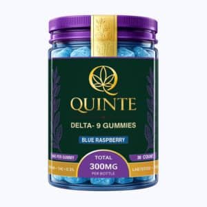 Delta-9 Blue Raspberry Gummies 10mg