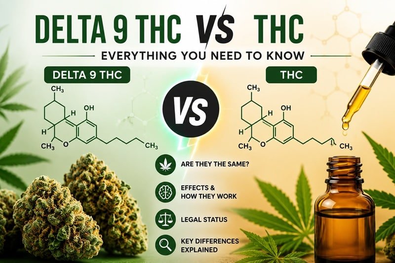 Delta 9 vs THC: What’s the Difference? Complete Guide (2026)
